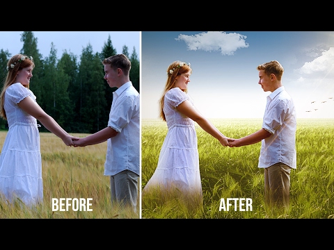 Couple Wedding Photos Editing in Photoshop | Change Background | Edit Outdoor Photography Couple Wedding Photos Editing in Photoshop | Change Background | Edit Outdoor Photography