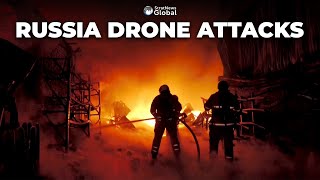 Huge Fires, Six Injured As #Russia #Drones Target #Kharkiv In #Ukraine by StratNewsGlobal 312 views 5 days ago 2 minutes, 58 seconds