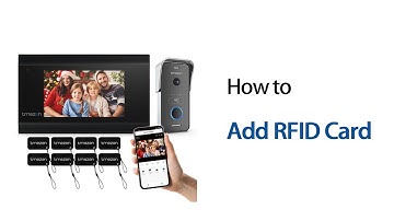 How to Add RFID Card  for TMEZON Video Intercom System MZ-M710