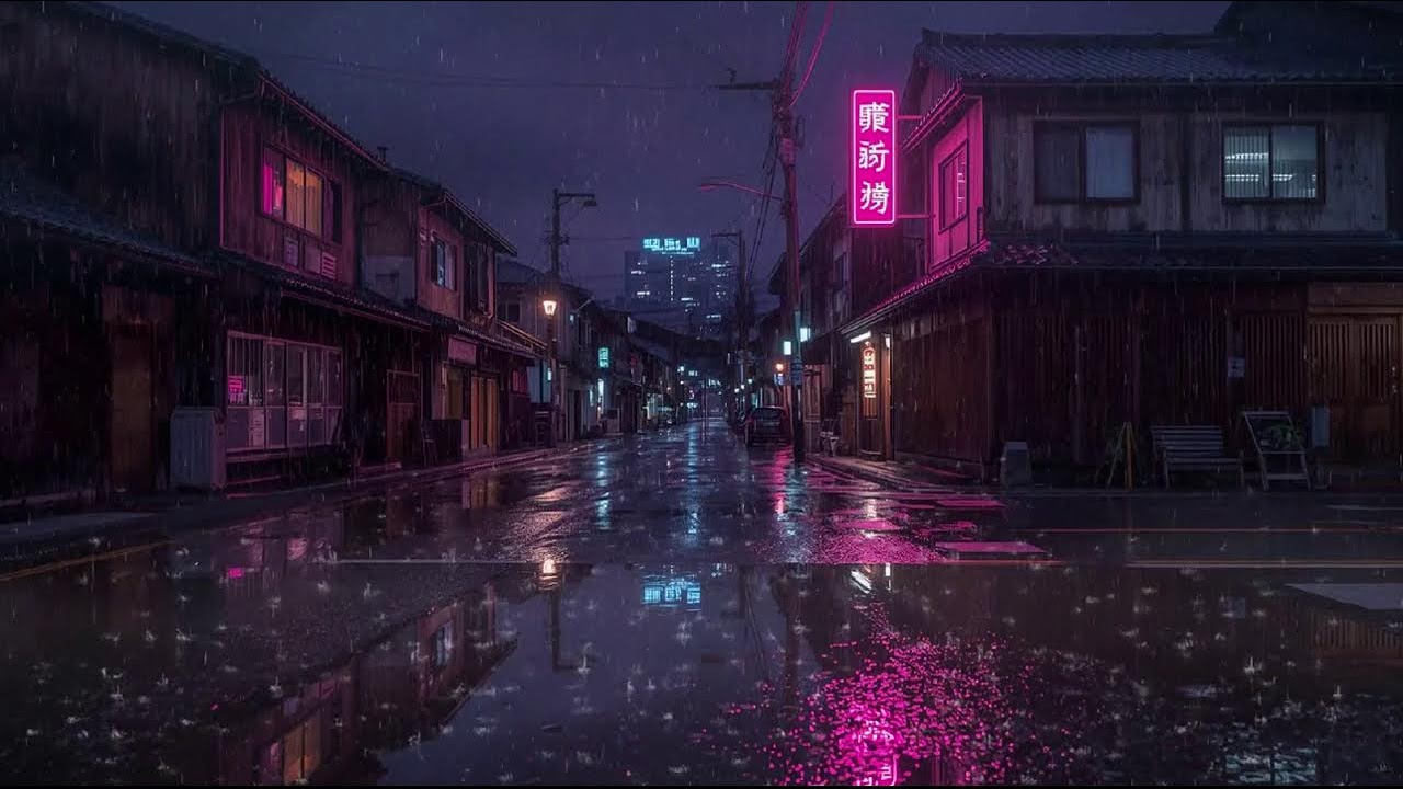 Night Rain Ambience 🌙 Lofi Beats for Focus, Relax & Quiet Moments #80