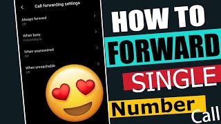 How To Forward Single Number Call to another number | 100% Working screenshot 4