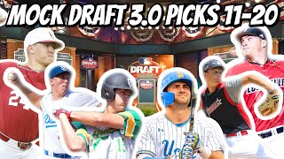 With the 2020 mlb draft coming up in a couple days, it’s time to
reveal my final mock draft! let me know your thoughts comments. enjoy!