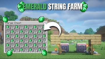 Minecraft EASIEST String And Emerald Farm in 1.21.7