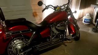 Vance & Hines Short Stop Exhaust on 2015 Honda Shadow Aero 750 (pre-tune)