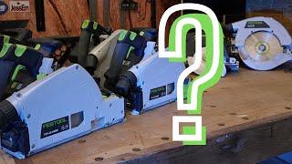 woodworking power tools Track vs. Circular Saw Overview