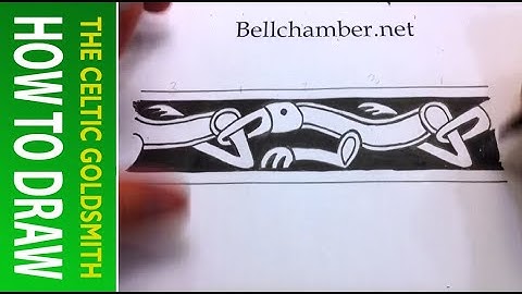 How to Draw Celtic Animals 5 - Wolf 6th century Saxon Sword Hilt 5of5