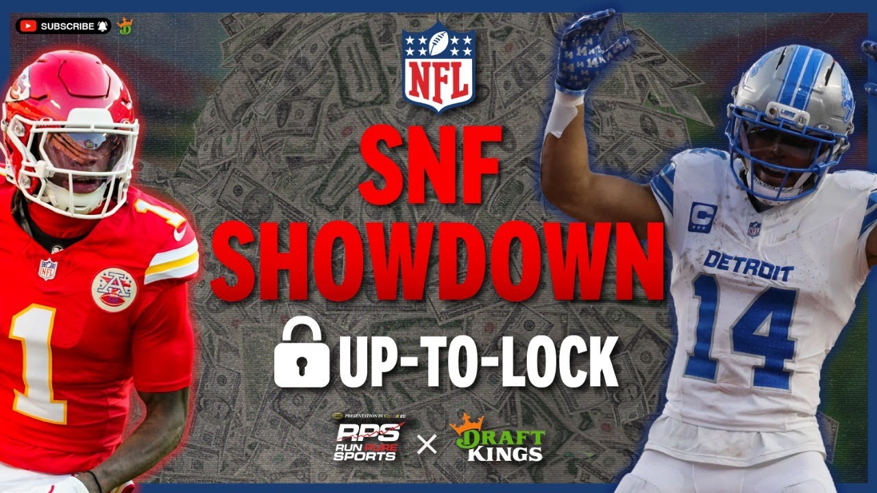 NFL SNF Showdown Picks | LIONS @ CHIEFS | 10/12 - NFL Up to Lock - YouTube