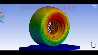 Ansys Tutorial static structure analysis F1 wheel