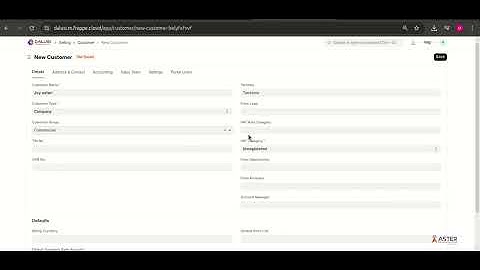 4.How to Create a Customer in ERPNext | Trading Module