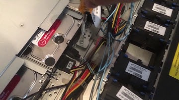 How to remove a hard drive from a HP dl 160