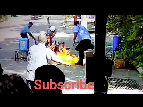 Why burning bike by sanitizer spread ? comment for idea