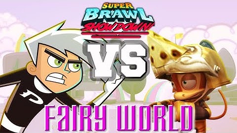 Danny Phantom vs Monkey | Super Brawl Showdown v0.3.0b Full Match Gameplay