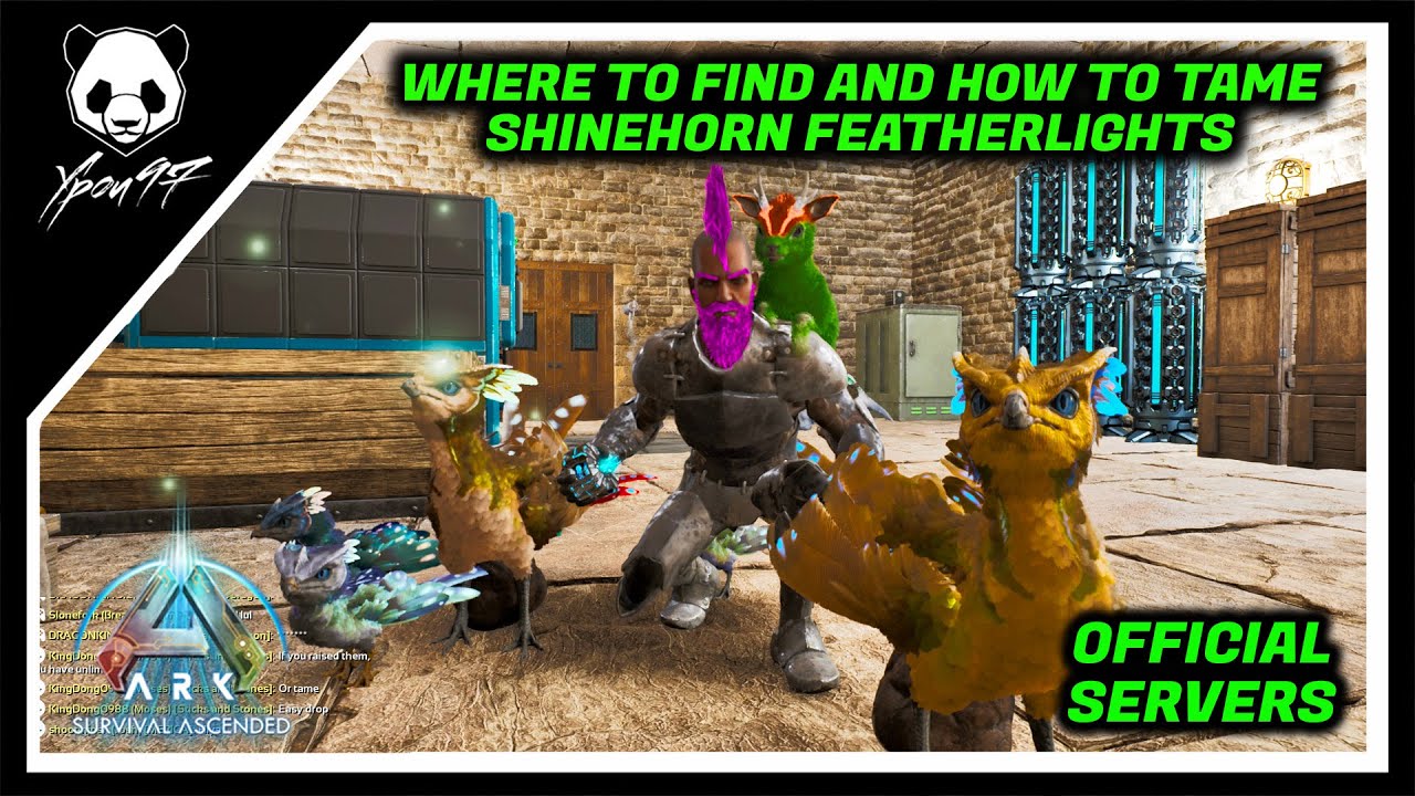 Where To Find And How To Tame Shinehorns And Featherlights  In Ragnarok | ARK: Survival Ascended