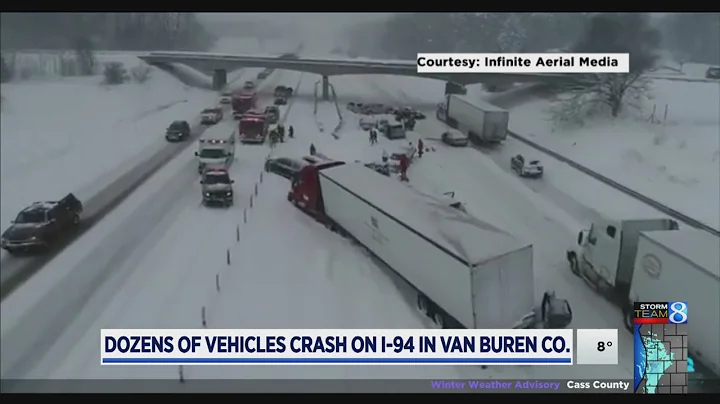 I-94 crashes blamed on whiteout, ice, speed