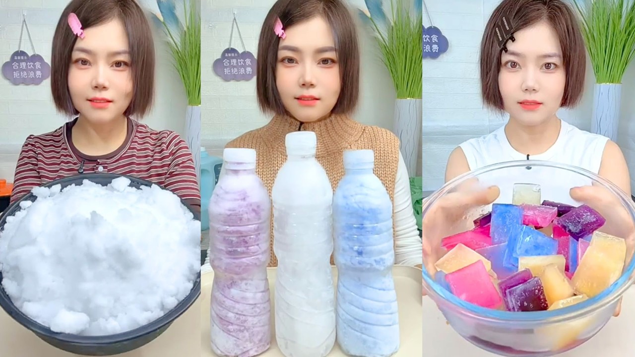 Homemade Traditional Chinese Ice Eating Show #86