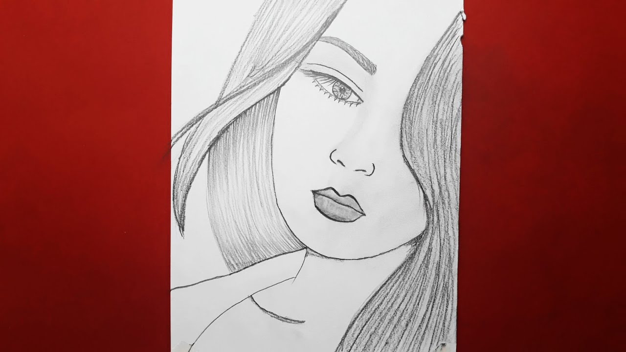 M A Cizim Youtube Drawings Pencil Sketch Female Sketch