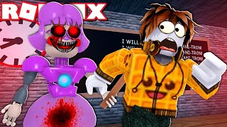 AKU KABUR DARI BU GURU ANI-TRON DI ROBLOX!!!