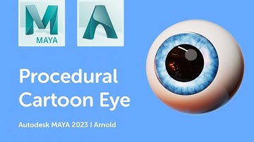 Easy 3D cartoon eyes in 20 min I Maya Autodesk I Cartoon characters eyes I Procedural material