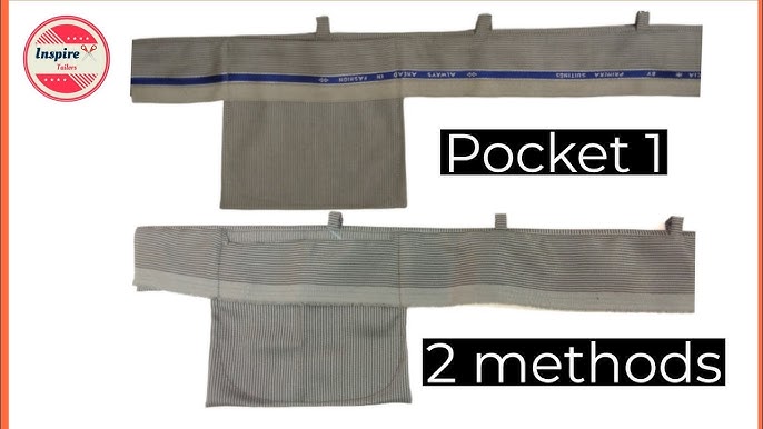 How to sew pant secret pocket, how to sew pant belt pocket