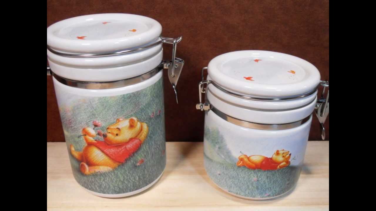 Classic Disney Winnie the Pooh Canister Set