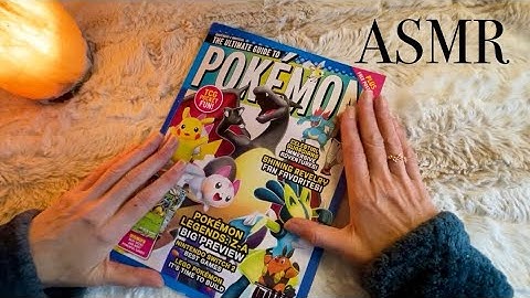Soft-Spoken Pokémon ASMR • Magazine Sounds & Page Turning for Sleep
