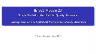 Famous Statistical Process Improvement Module 23 Profile