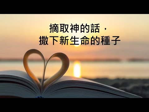 摘取神的話，撒下生命的種子