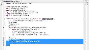Lesson 02 Android Project Development implements OnClickListener Button @Python4cbsetutorial