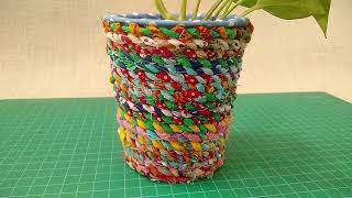 Fabric Twine Tutorial | Recycled Fabric Twine | Reuse Fabric Scraps | Reuse Plastic Waste
