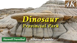 Dinosaur Provincial Park with Badlands Trail  Alberta Canada 4K