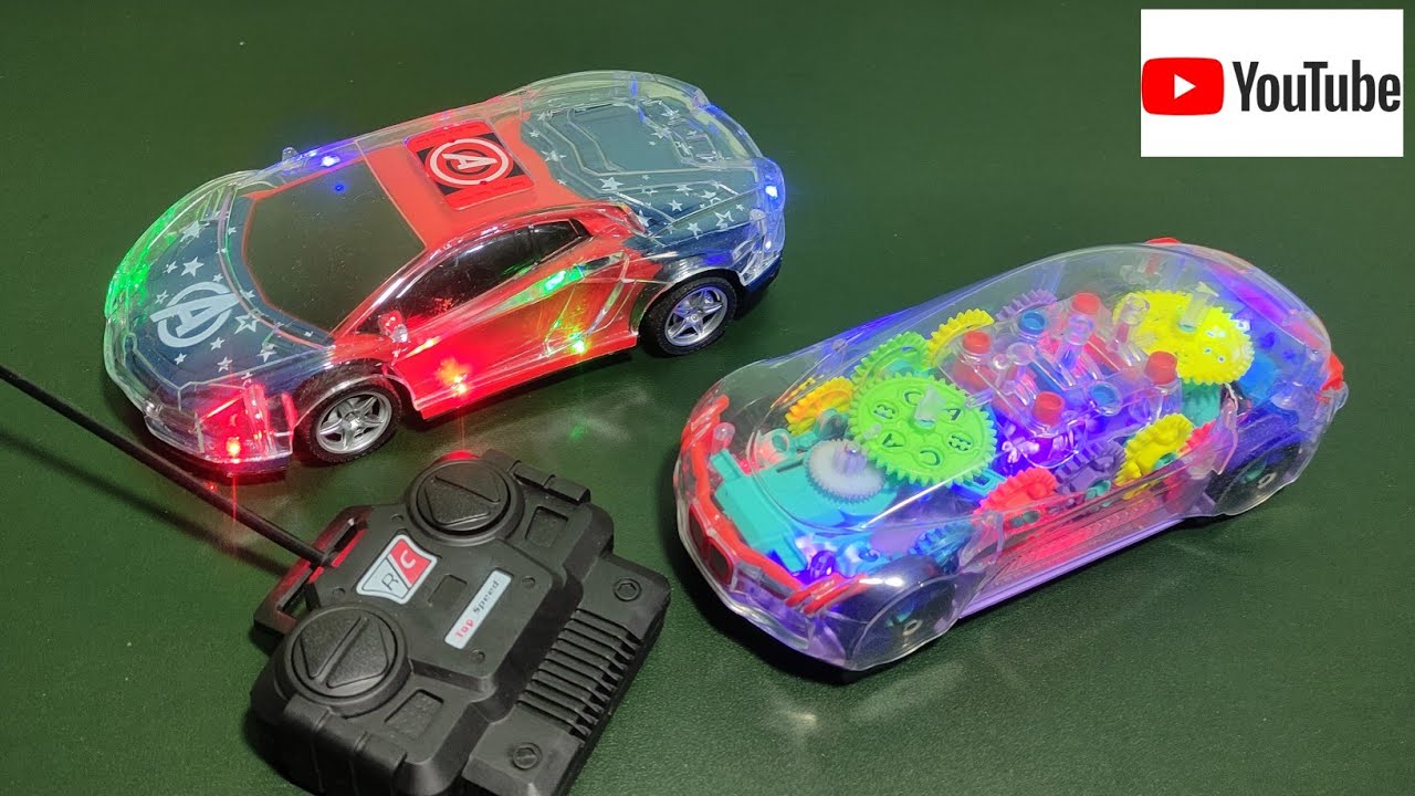 Captain America Rc car unboxing and testing!! Transparent gear light