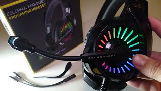 ZIUMIER Gaming Headset with Microphone, PS4 Headset Xbox One Headset with RGB Light ZIUMIER Gaming Headset with Microphone, PS4 Headset Xbox One Headset with RGB Light