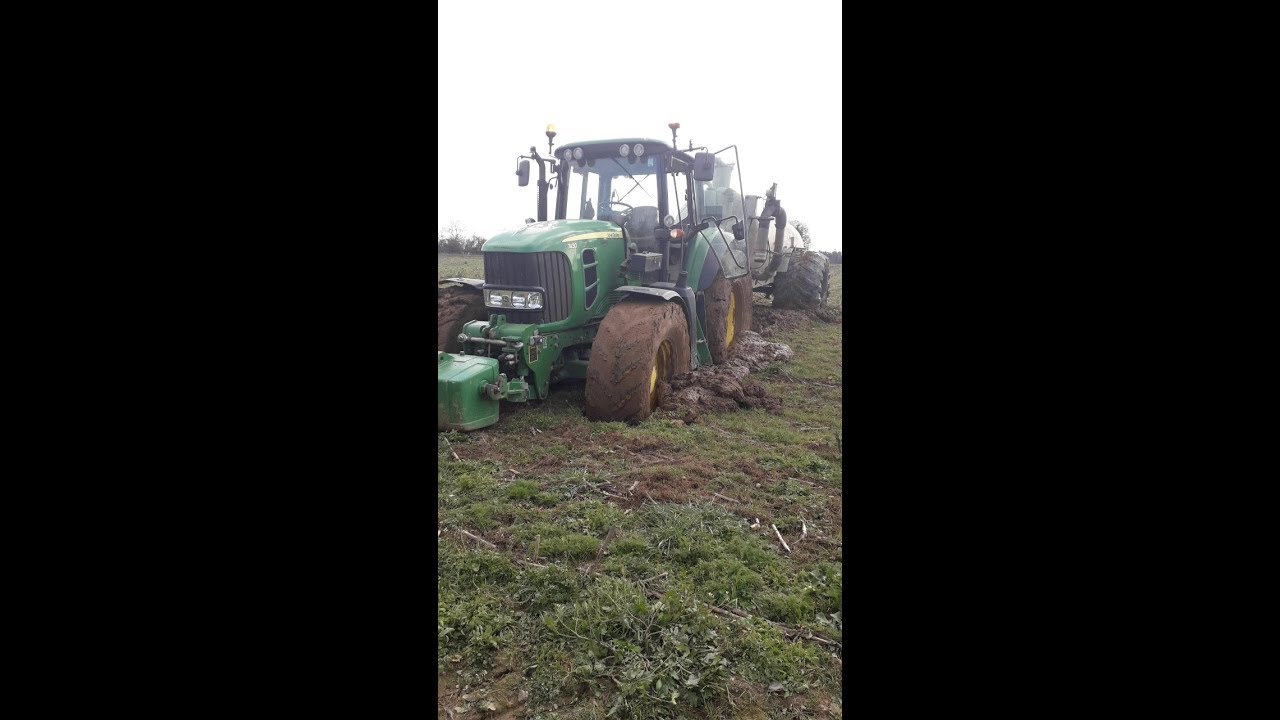 Ependage de lisier qui tourne mal../John deere 7430