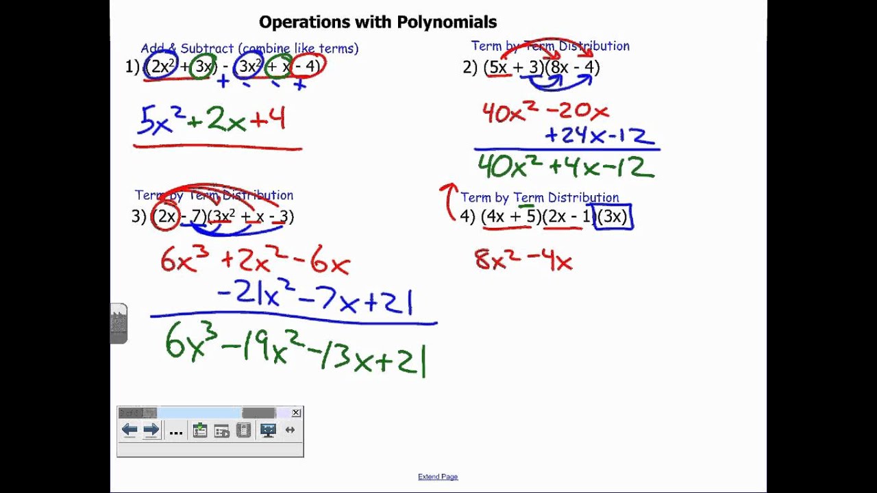 worksheet. Basic Polynomial Operations. Worksheet Fun 