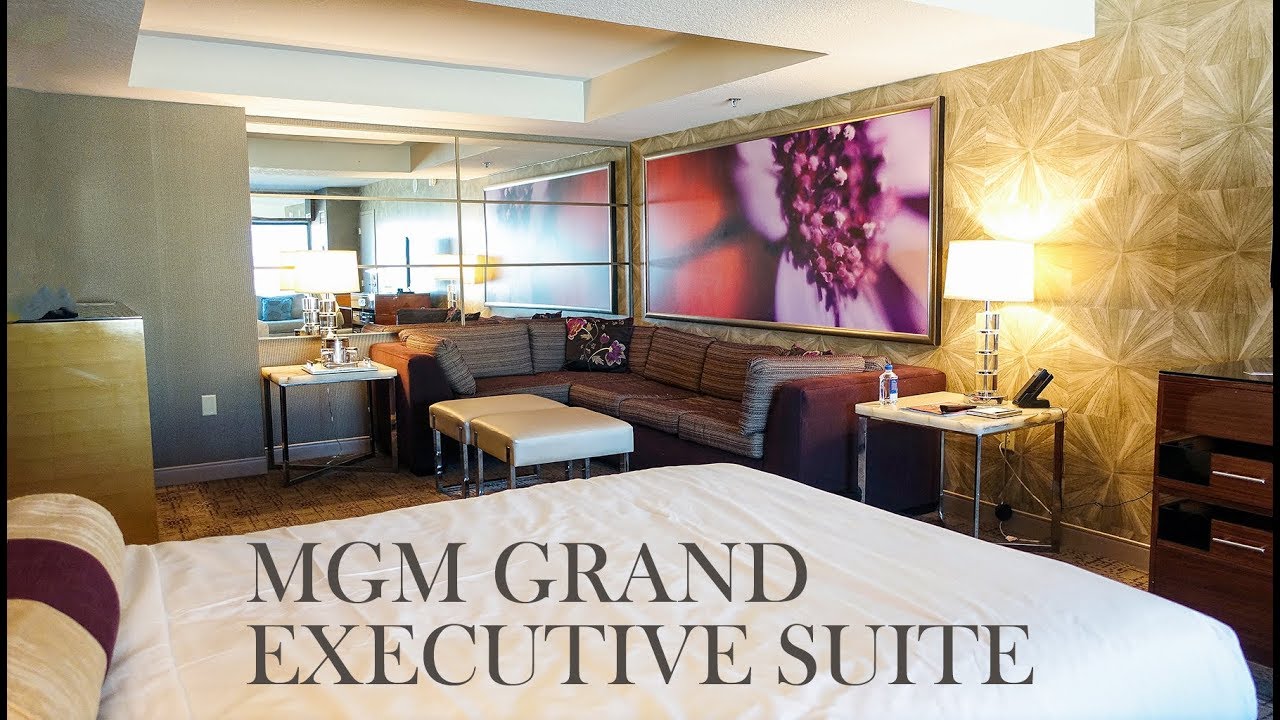 Mgm Grand Las Vegas Vip Lounge Executive Queen Suite Room Tour