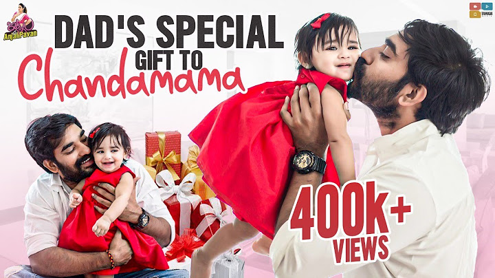 Dad's Special gift to Chandamama || Itlu Mee AnjaliPavan || Tamada Media
