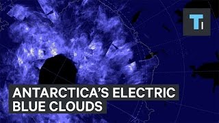 Antarctica's electric-blue clouds