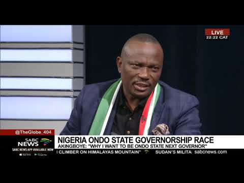Akingboye on his candidacy for Nigeria Ondo State Governor
