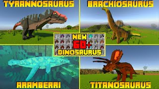 60+ MOBS DINOSAURUS !! ADDON DINOSAURUS MCPE GRATIS DENGAN KUALITAS MARKETPLACE !!