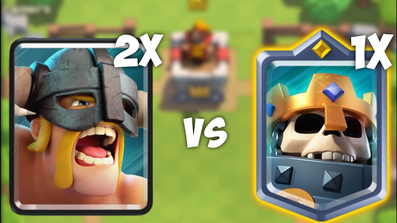 2 Elite Barbarians VS Skeleton King