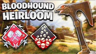 I UNLOCKED BLOODHOUND'S HEIRLOOM AND DROPPED 20 KILLS! | Apex Legends Season 12