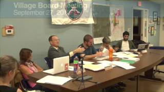 Village Board Meeting 9-27-12