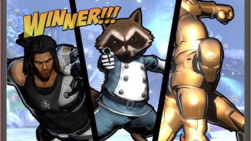 ULTIMATE MARVEL VS. CAPCOM 3 Ironman,Rocket Raccoon,Spencer Requested Gameplay