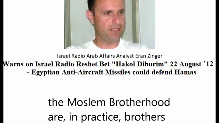 Eran Zinger warns Egyptian Anti-Aircraft Missiles ...