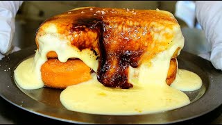 압도적 비주얼! 하루 100개 한정판매! 프렌치토스트부터 소금빵까지 망원동 비캔드  | Famous French Toast Recipe / Korean street food