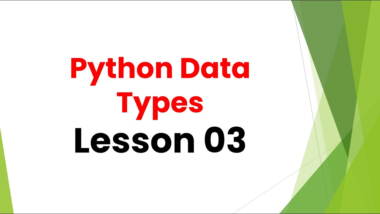 Python Data Types Explained | Beginner Tutorial - YouTube