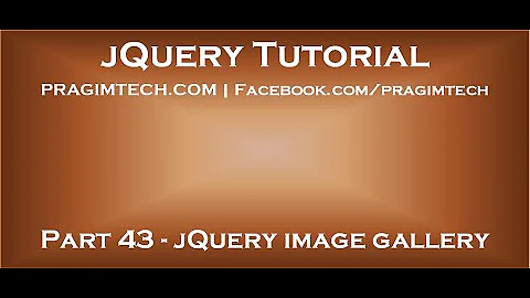 jQuery image gallery