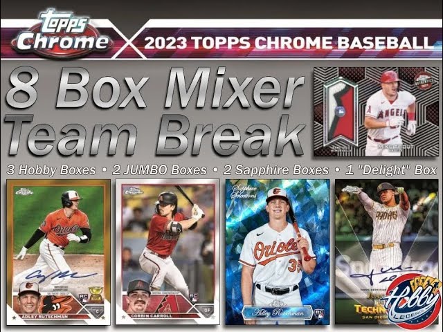 2023 Topps Chrome + SAPPHIRE 8 Box Team Break #5  03/21/24