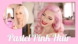 How I dye my hair Pastel Pink