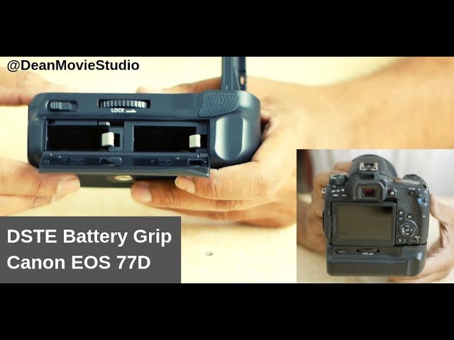 Meting replica Pedagogie DSTE Canon Battery Grip To Increase DSLR Battery Life For Canon EOS 77D  (2019) - YouTube